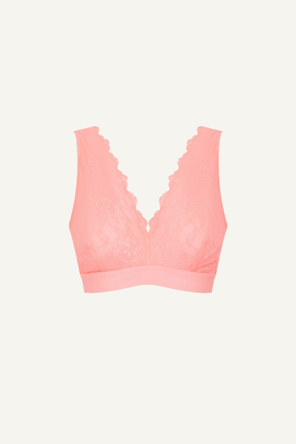 Signature Lace Fuller Cup Bralette - Neon Coral