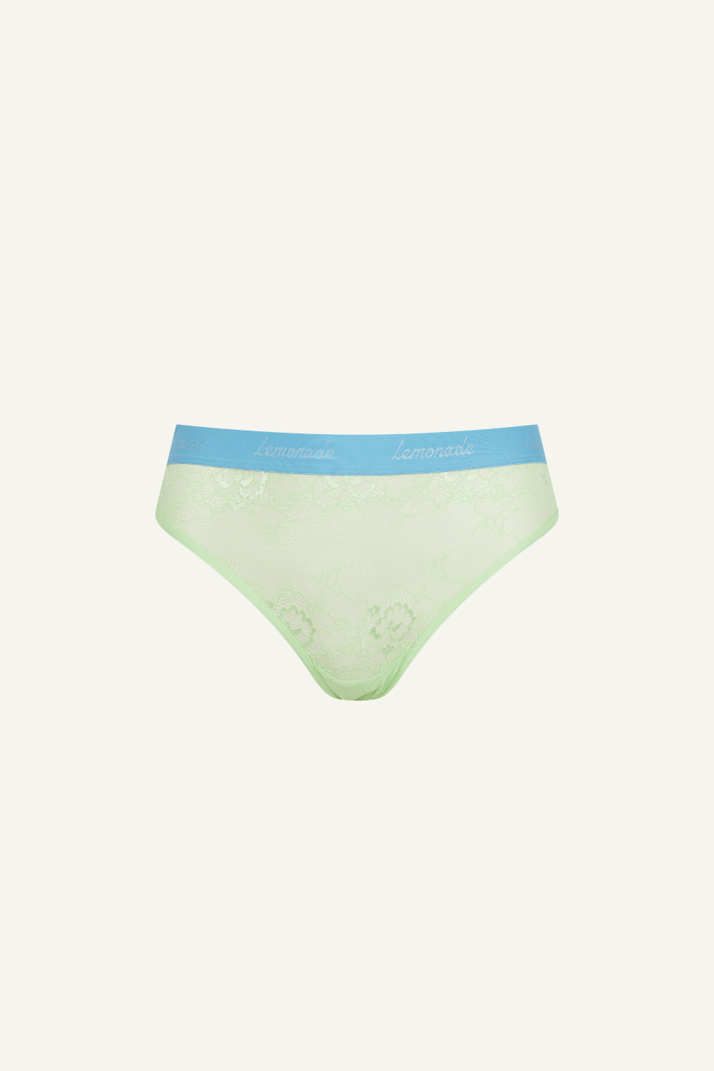 Signature Lace Brief - Pastel Green