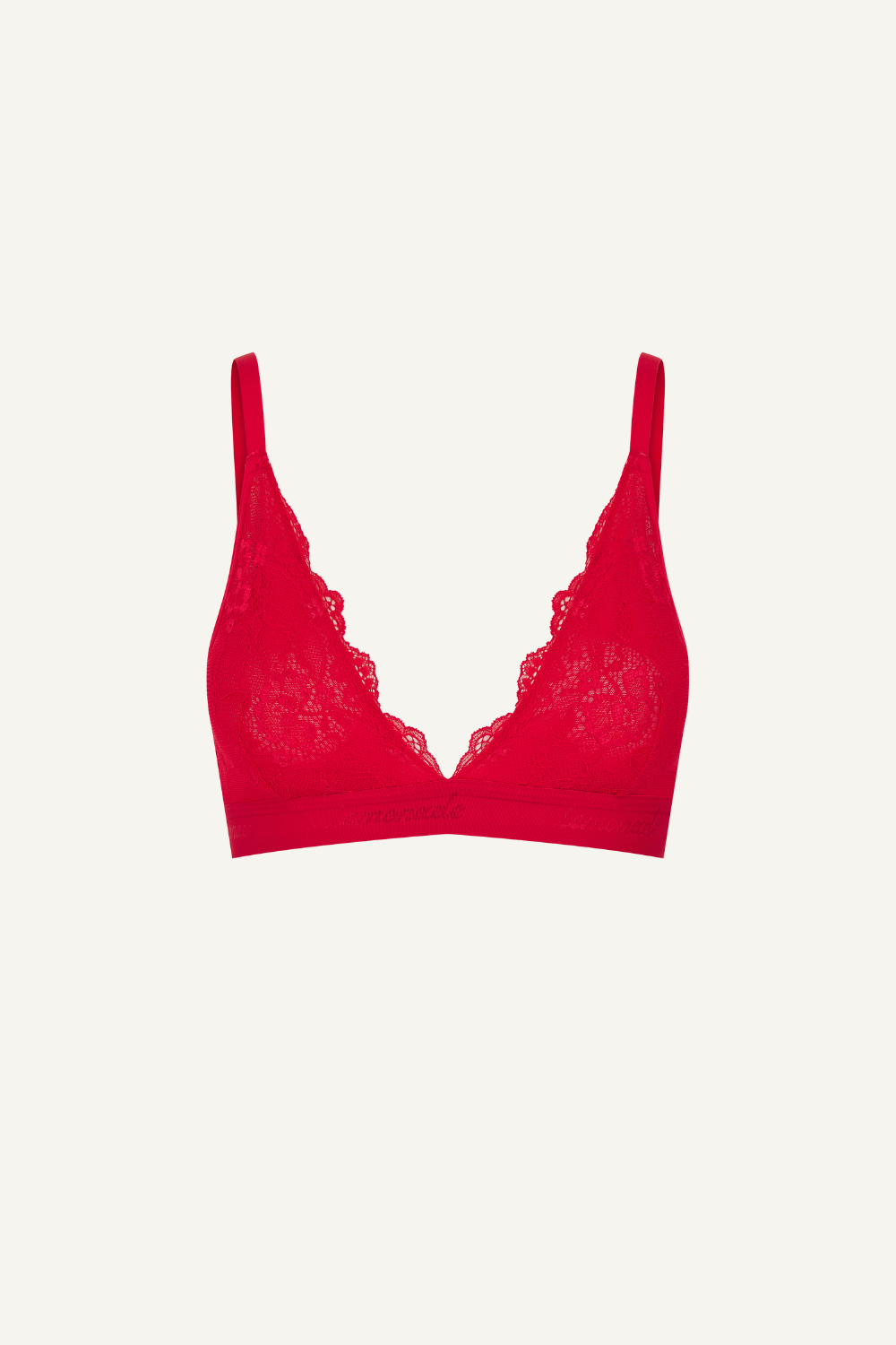 Signature Lace Bralette - Red