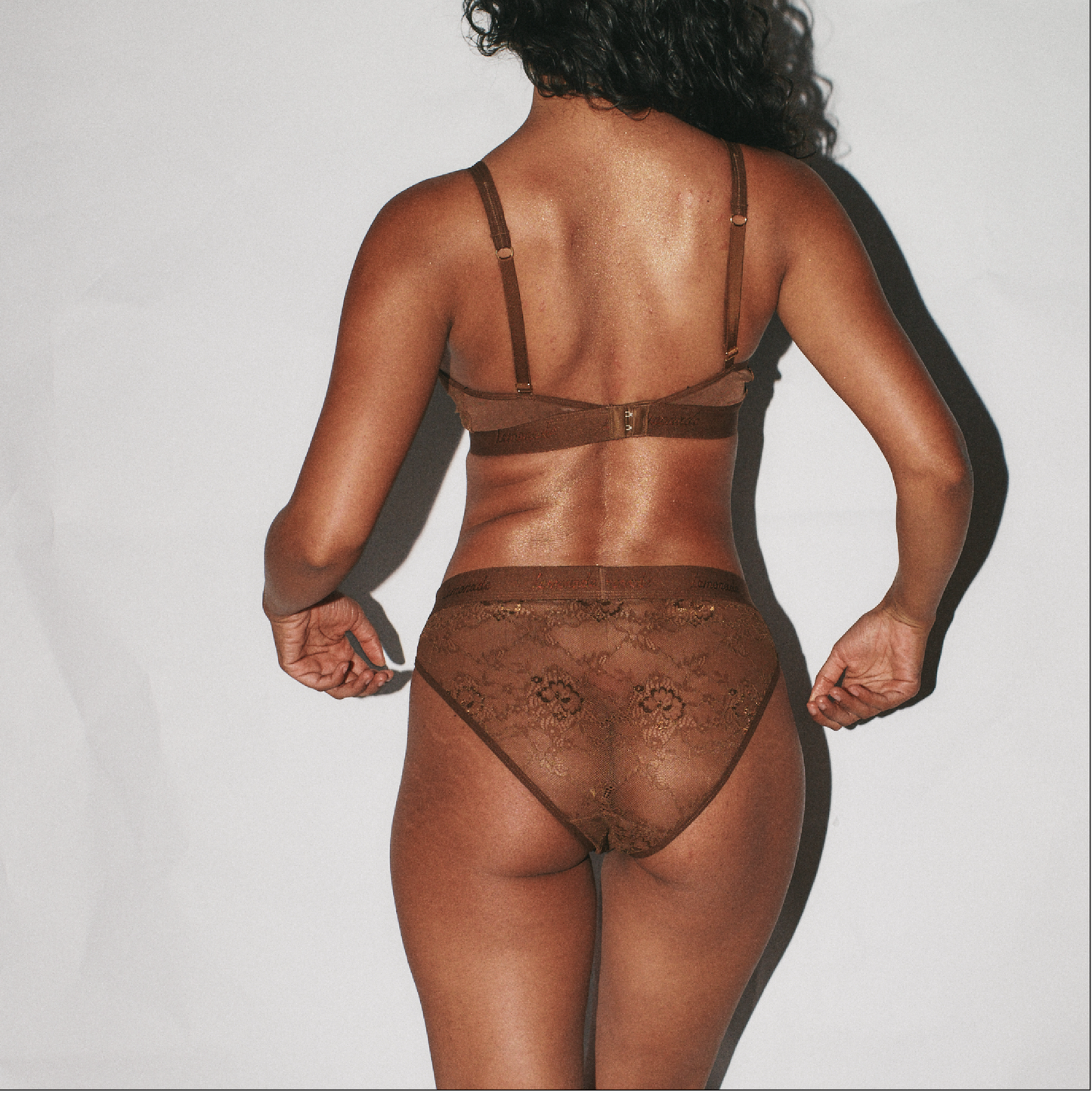 Nude Lace Brief 4 Pack - Toffee