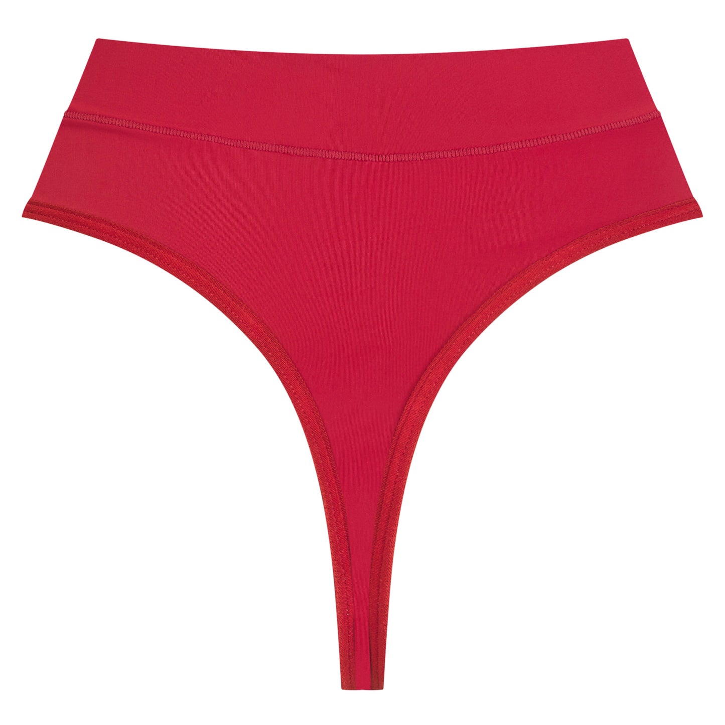 Second Skin Wrap Thong - Deep Red