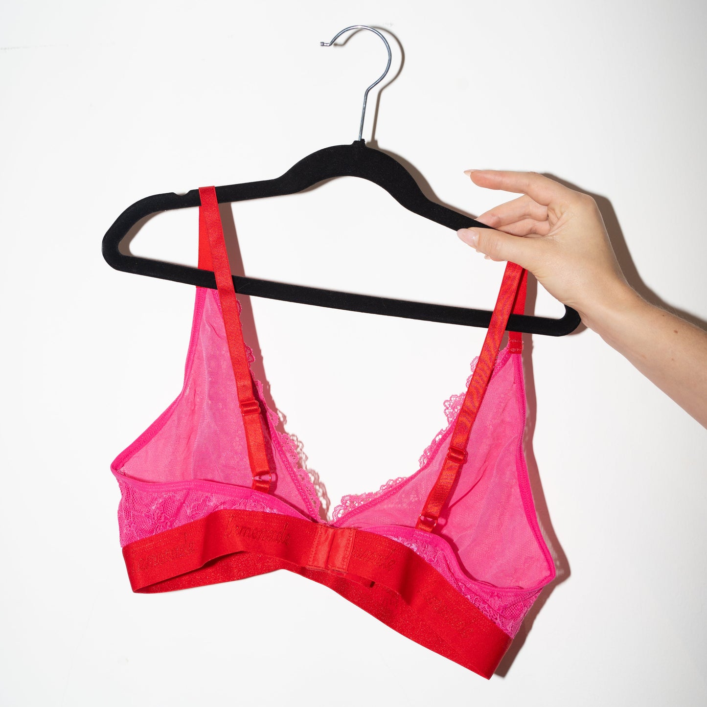 Signature Lace Bralette - Dark Pink