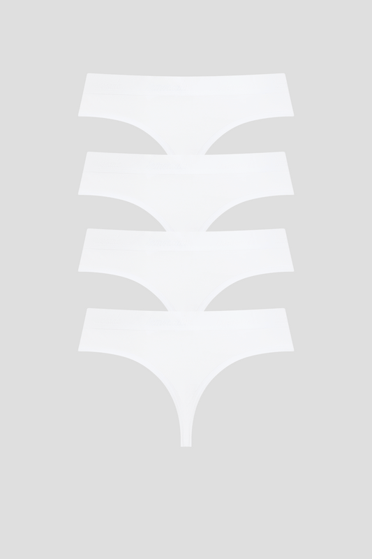 Everyday Eco Thong 4 Pack - White