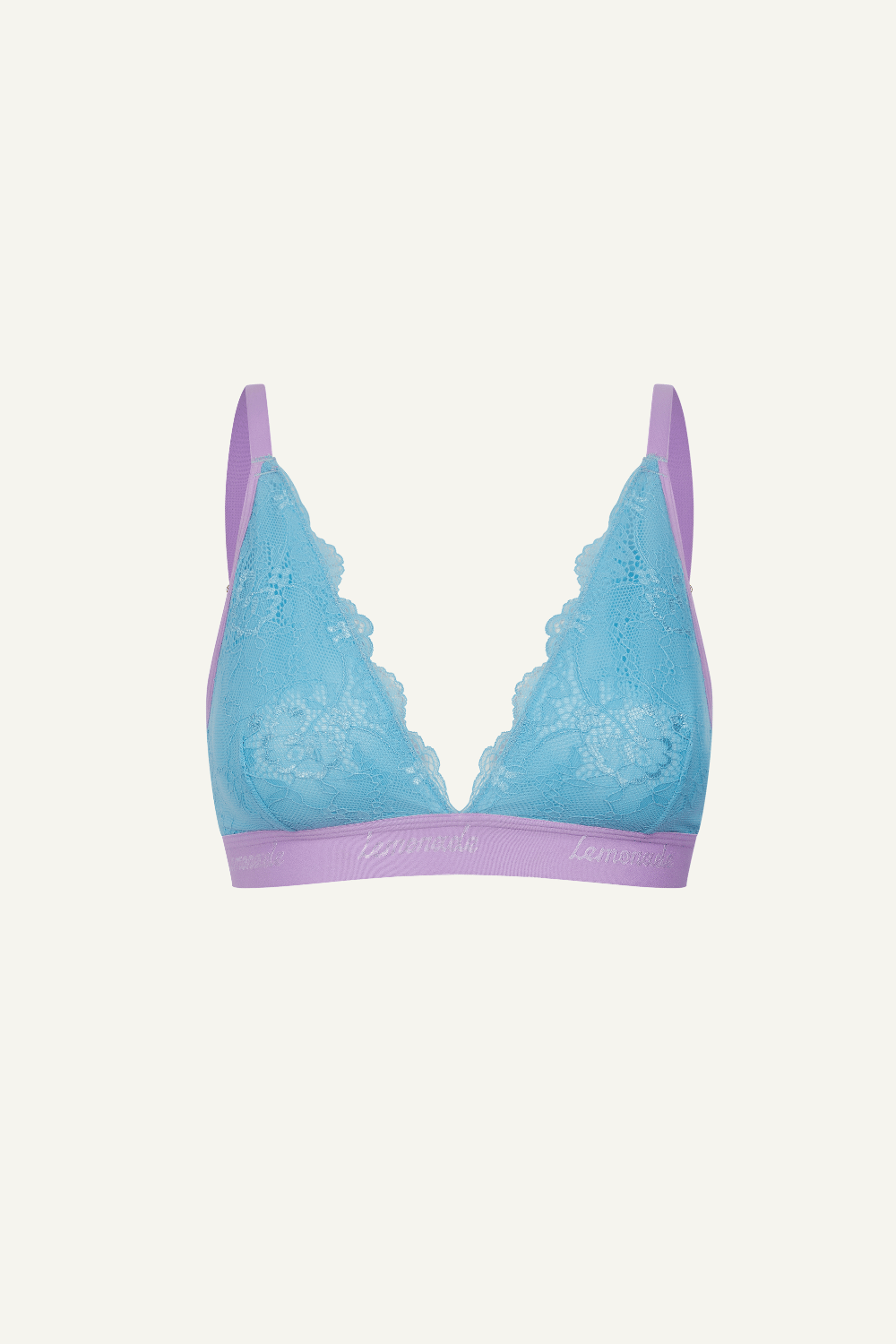 Signature Lace Bralette - Pastel Blue