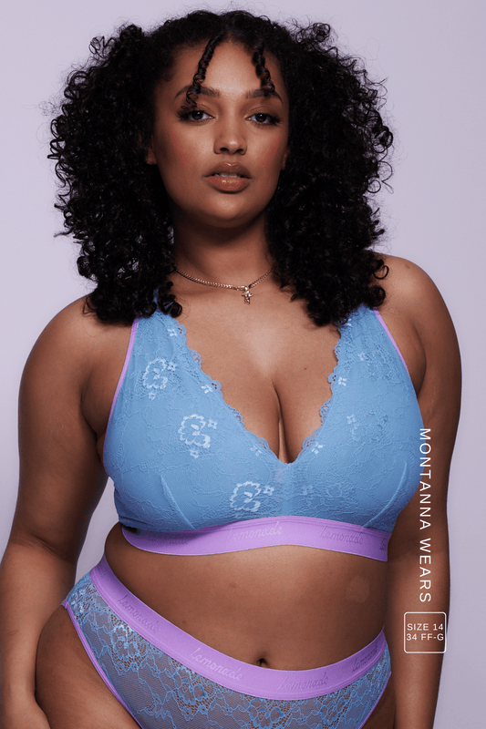 Signature Lace Fuller Cup Bralette - Pastel Blue