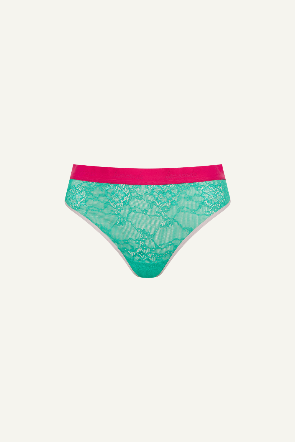 Signature Lace High Waisted Brief - Trilogy Green