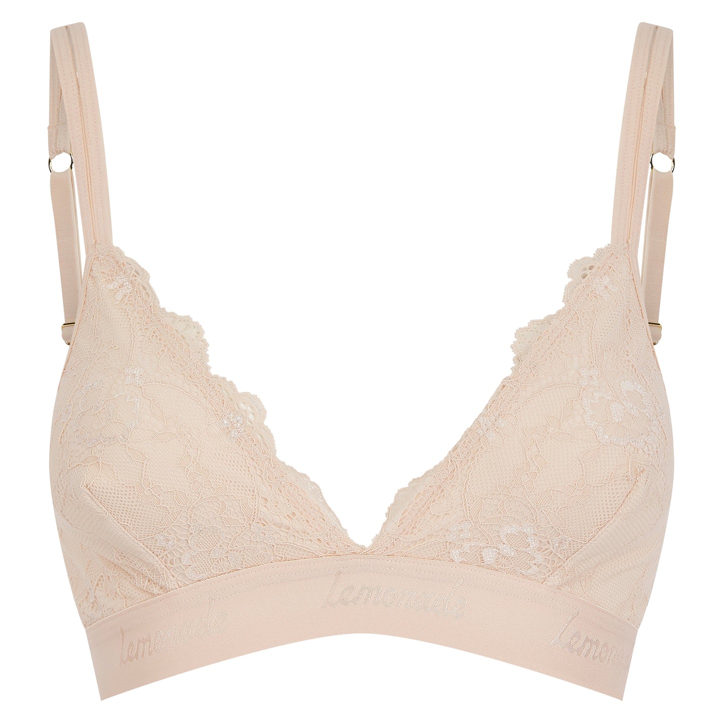 Nude Lace Bralette - Almond