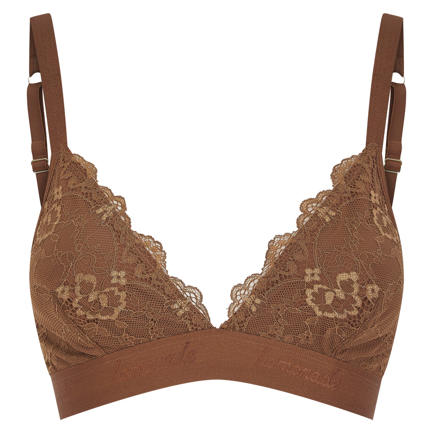 Nude Lace Bralette - Toffee