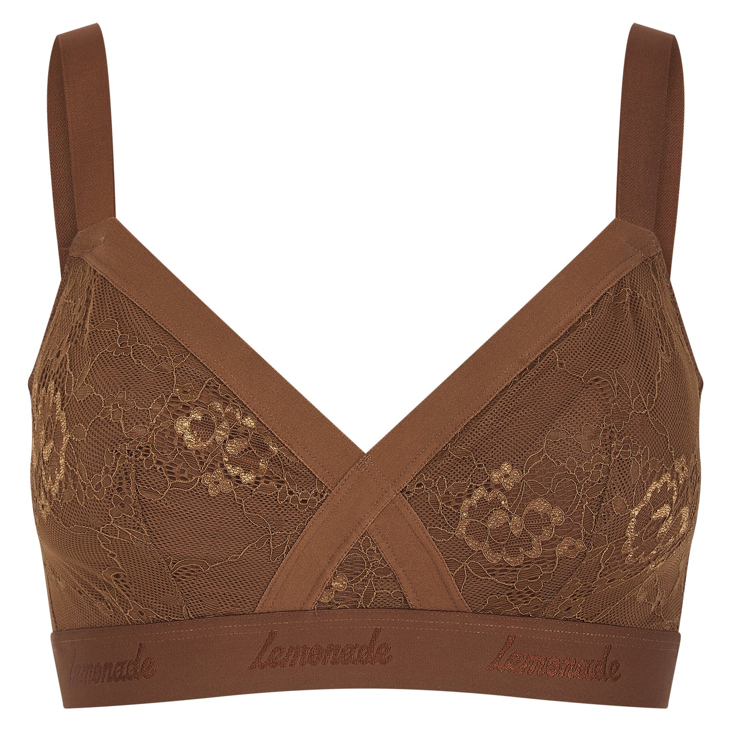 Nude Lace Bralette - Toffee