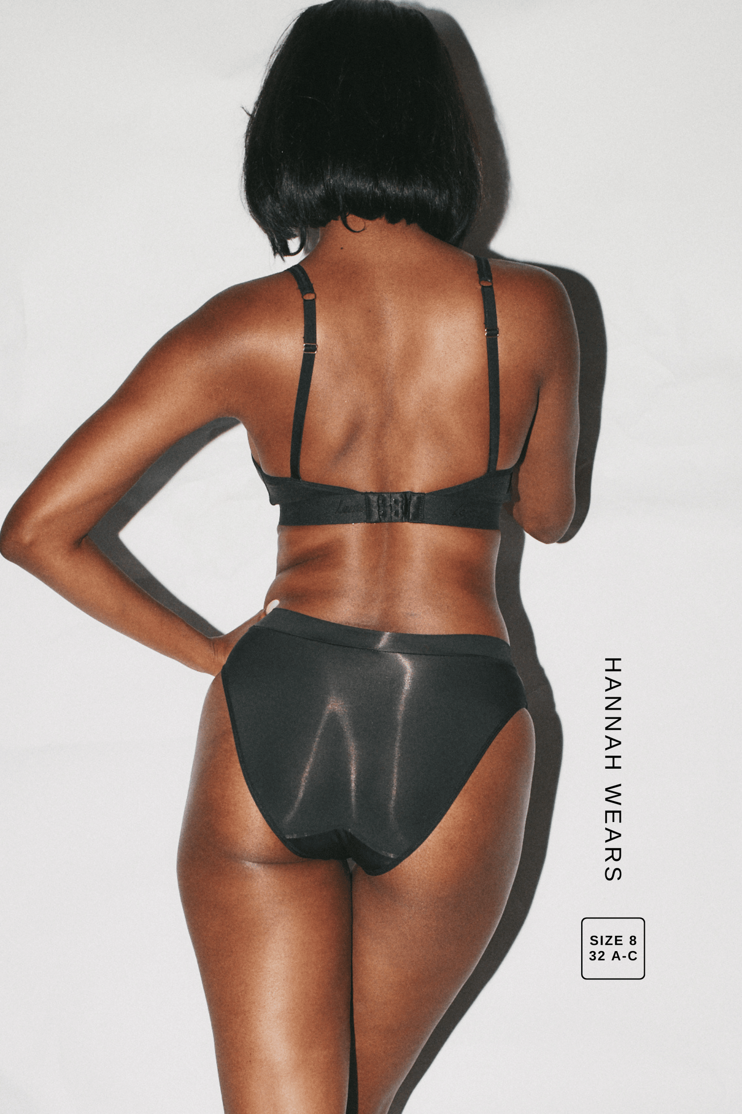 Second Skin Triangle Bralette - Black