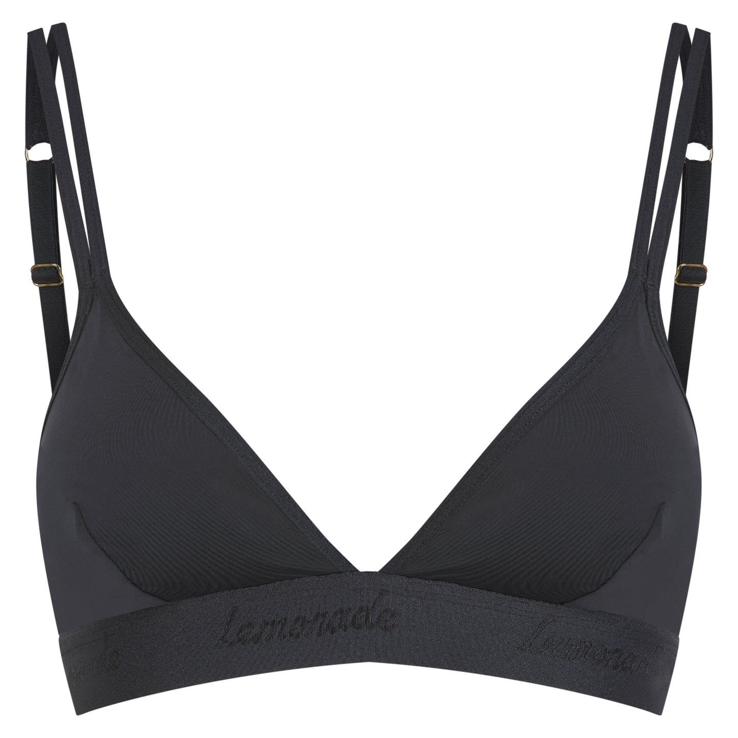 Second Skin Triangle Bralette - Black