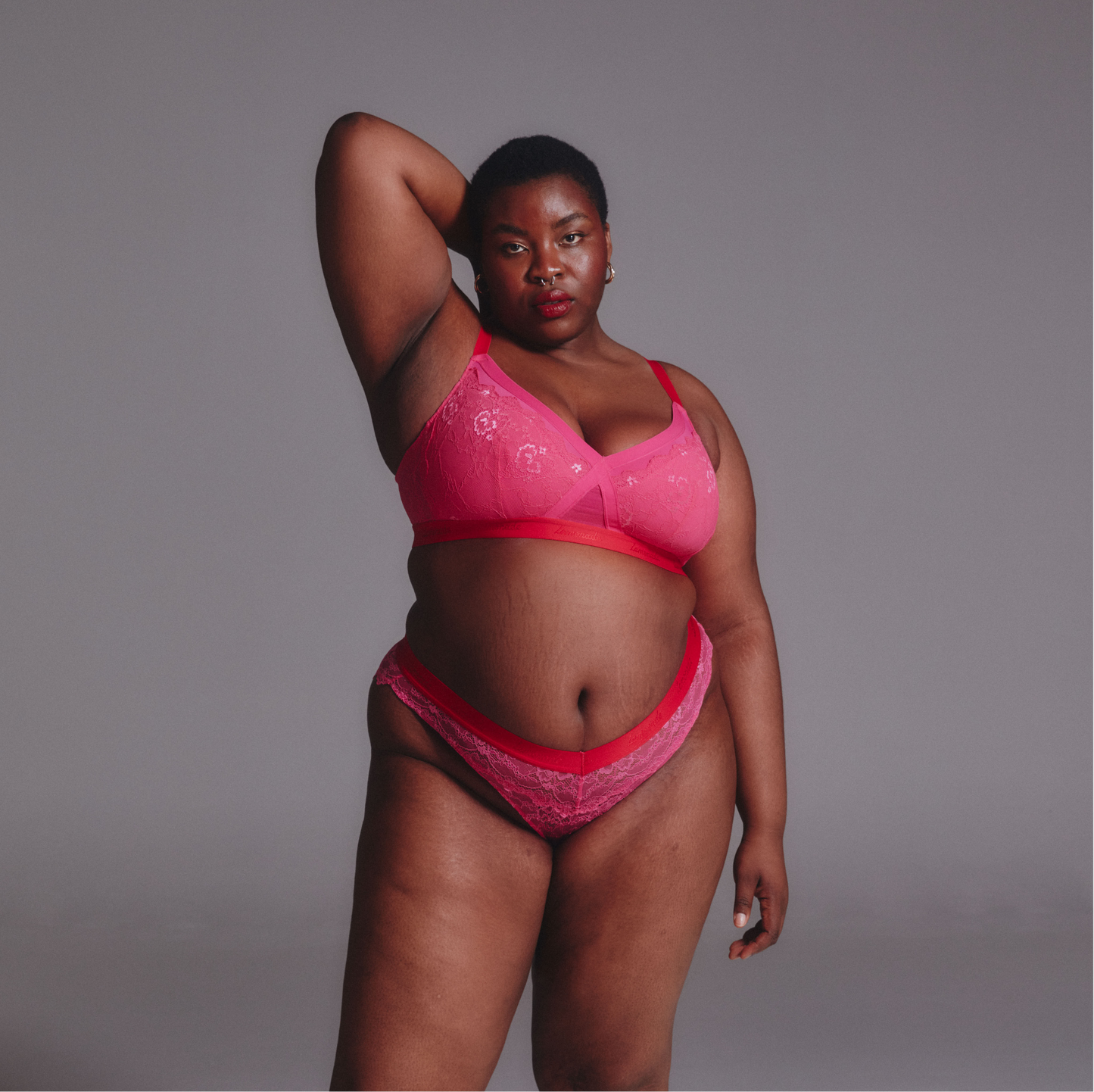 Signature Lace Brazilian - Dark Pink