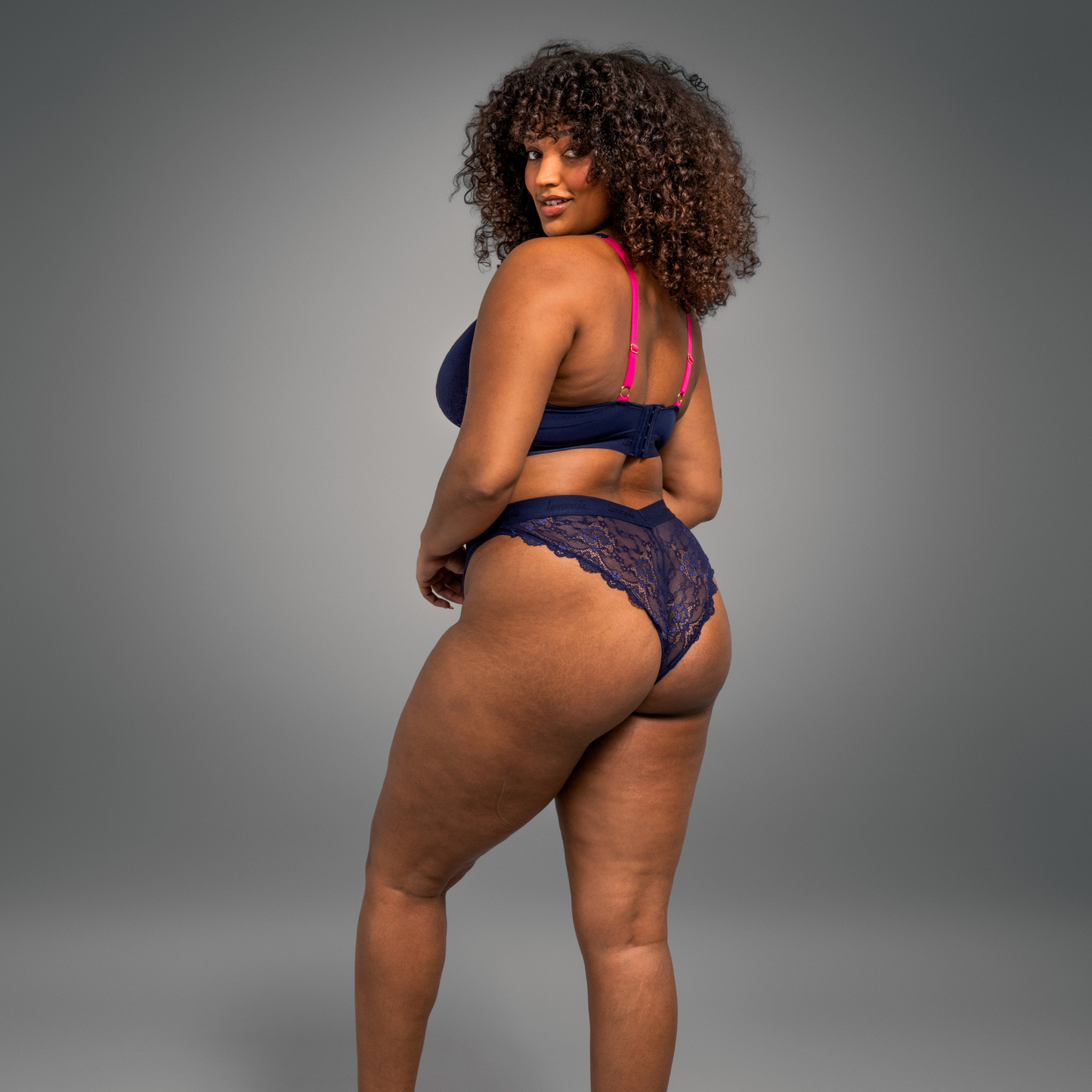 Signature Lace Brazilian - Navy